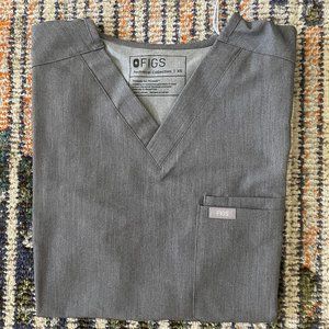 Mens FIGS Leon Two Pocket Top Size XS Color Graphite